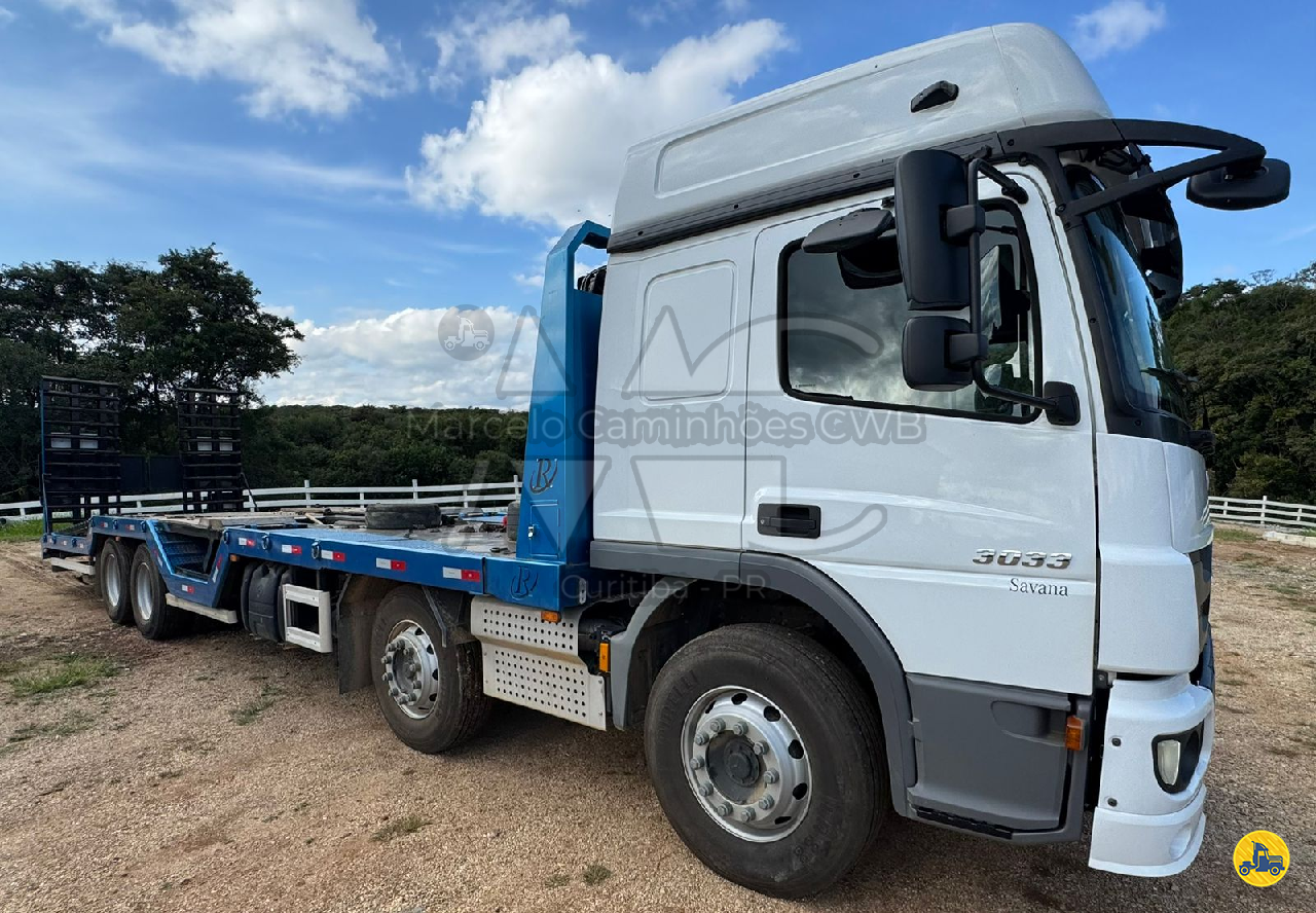 CAMINHAO MERCEDES-BENZ MB 3033 Plataforma Guincho BiTruck 8x2 Marcelo Caminhões CWB CURITIBA PARANÁ PR